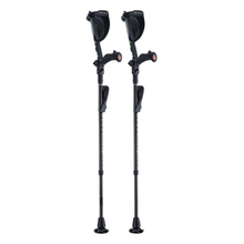 Cargar imagen en el visor de la galería, Muleta Canadiense Ergobaum Adulto - Black Mamba (Fibra de Carbono)