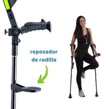 Cargar imagen en el visor de la galería, Muleta Canadiense Ergobaum Adulto - Black Mamba (Fibra de Carbono)