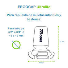 Cargar imagen en el visor de la galería, Regatón Ergocap - para muleta Ergobaum (High Performance) 1 Pza