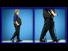 Cargar y reproducir el video en el visor de la galería, Muleta Canadiense Ergobaum Adulto - Black Mamba (Fibra de Carbono)