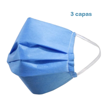 Cargar imagen en el visor de la galería, Cubrebocas Plisado de 3 capas (Paquete con 50 piezas)