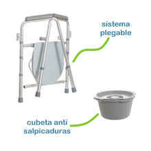 Cargar imagen en el visor de la galería, Silla Comodo Basica (Gris Mate)