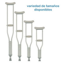 Cargar imagen en el visor de la galería, Muletas Axilares de Aluminio (Adulto)