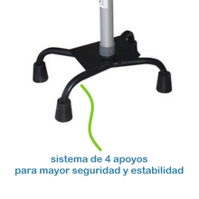 Cargar imagen en el visor de la galería, Bastón de 4 Apoyos (Aluminio)